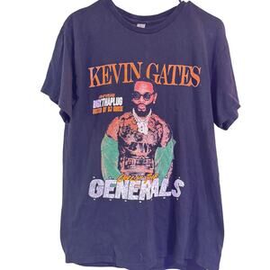 Kevin Gates GENERALS Black T Shirt SZ M 27.5” in length